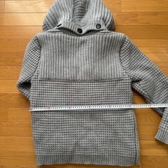 メンズ　ニットのダッフルコート
の画像