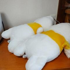  大きい 白いクマ ぬいぐるみ 2匹の画像