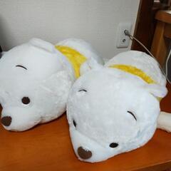  大きい 白いクマ ぬいぐるみ 2匹