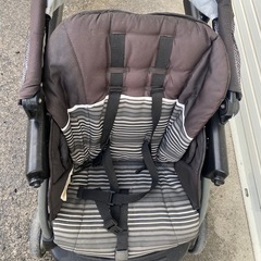 お話し中　付属品出てきました！二人乗りベビーカーの画像