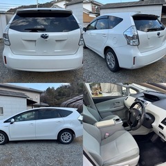 1月末まで掲載！！　車検たっぷり　プリウスα　雹害車　格安！！の画像