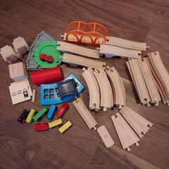 イケア　木のおもちゃ　電車レール
