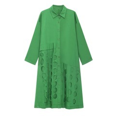 【新品】ボタンパッチワンピースの画像