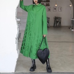 【新品】ボタンパッチワンピースの画像