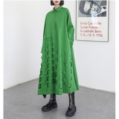 【新品】ボタンパッチワンピースの画像