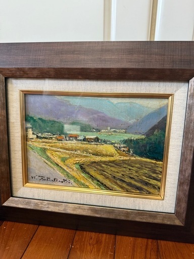 12.「山湖」髙橋一善 油絵 12.「山湖」髙橋一善 油絵