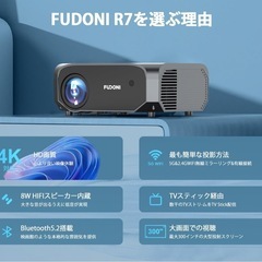 新品🩷プロジェクター 👩‍💻450ANSIルーメン 1080P 4K対応 フルHDの画像