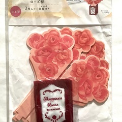【新品！】加湿ペーパー　花束　ローズ柄　花柄　ピンク系　カップ付き　室内加湿　インテリア　肌うるおい の画像