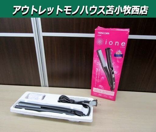 テスコム TESCOM マイナスイオンヘアーアイロン ブラック ITH1806 ナノセラミックコーティング 苫小牧西店
