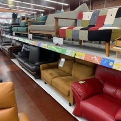 【軽トラ無料貸し出し】【2人掛けパッチワークソファー】【トレファク所沢店】 の画像