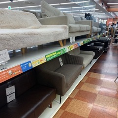 【軽トラ無料貸し出し】【2人掛けパッチワークソファー】【トレファク所沢店】 の画像