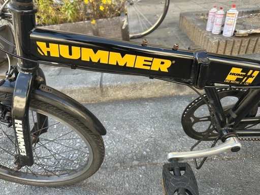 『ＳＡＬＥ　３０％』　ＨＵＭＭＥＲ　折りたたみ自転車　２０インチ　6変速　黒　配達可能