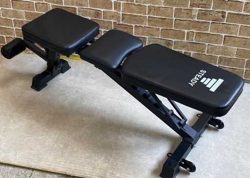 トレーニングベンチ 角度調整 STEADY STEADY ステディ トレーニングベンチ 角度調整 筋トレ 健康器具 割引