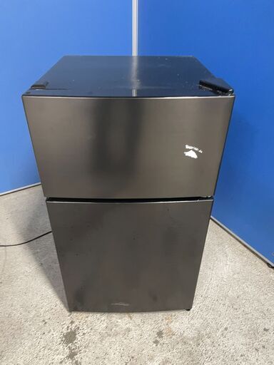 【良品】maxzen 2ドア冷蔵庫 JR087ML01GM 2021年製 通電確認済み 高年式 コンパクト 引取歓迎 配送OK