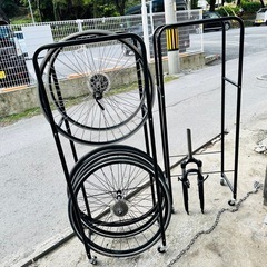 【✨‼️メンテナンスや保管に‼️✨】自転車ホイール2セット＆ホイ...
