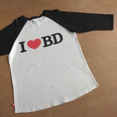 中古　アイラブ７分ロンT　Ｌ　ベビードールBABYDOLLベビド