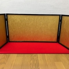 雛人形用飾り台、屏風、親王台の画像