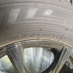 スタッドレスタイヤ175/70R14○ ホイールタイヤ4本セット ○郡山市の画像