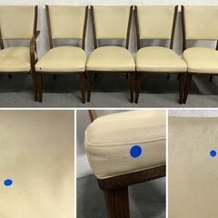 karimoku/カリモク ダイニング6点セット 幅180 チェア5脚 中古家具 店頭引取歓迎 R9052の画像