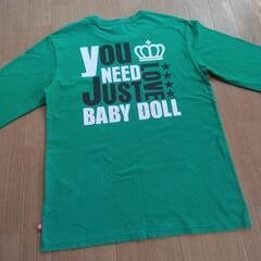 中古　ロンT　L　緑　ベビードールBABYDOLLベビド