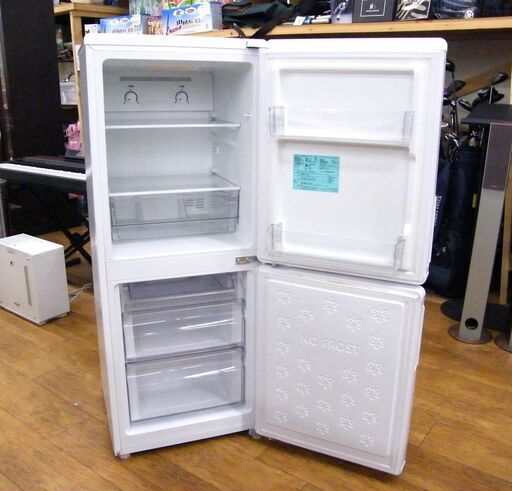 札幌 148L 2017年製 ハイアール 2ドア冷蔵庫 JR-NF148A 黒 ブラック