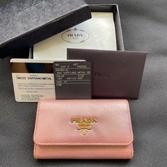 正規品 PRADA プラダ  6連キーケース ギャランティカード...