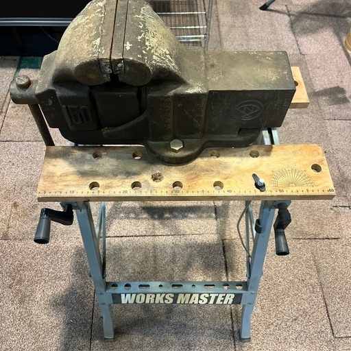 ☆中古品  万力  幅34cm  奥行57cm  高さ105cm  工具類  ☆