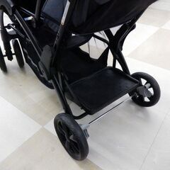 ☆美品 カトージ ベビーカー 二人でゴーDX(デニム) レインカバー付 別売シートクッション付  札幌市清田区の画像