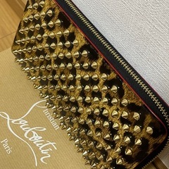 値下げ‼️ルブタン PANETTONE スタッズ 長財布 レオパード Louboutin ルブタン PANETTONE スタッズ 長財布 レオパード