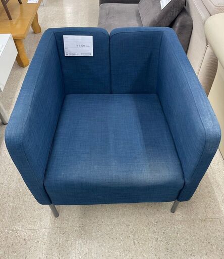 ★ジモティ割あり★  ソファ 青 H73×D73×W67 クリーニング済み TJ10426