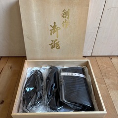 和装小物　 喪式用　バッグと草履　ブラック