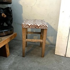木製スツール　ビニール張　札幌市西区　山の手　モノココ