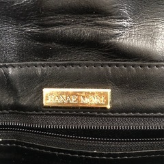 M【中古品】HANAE MORI ハナエモリ Vintage レディース ショルダーバッグ クラッチバッグ ブラック　の画像