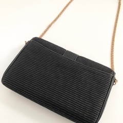 M【中古品】HANAE MORI ハナエモリ Vintage レディース ショルダーバッグ クラッチバッグ ブラック　の画像