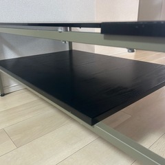 テーブル ニトリ 黒ガラス の画像
