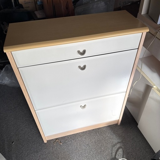 中古　シューズラック 引出し