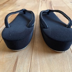 和装小物　草履　 黒　ブラックの画像