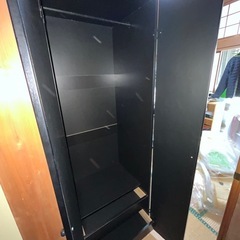 【早急取引】クローゼット　黒タンス　２個セット
の画像