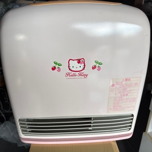 ハローキティーガスファンヒーター RC-229SE-1 リンナイ都市ガス 中古　黄ばみあり
