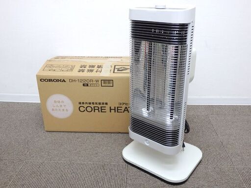 ★ 新札幌 ★ CORONA コロナ DH-1220R-W 遠赤外線電気暖房機 CORE HEAT 2020年製 縦横切替 コアヒート 電気ストーブ 日本製 暖房器具 / No.3040 ★