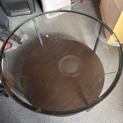 中古　インダストリアル　丸テーブル