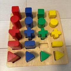 木製型はめパズル　積み木