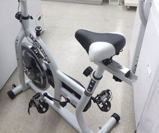 ② ハイガー スピンバイク EXERCISE BIKE 白 HAIGE エクササイズバイク 健康器具 ☆札幌市 北区 屯田
