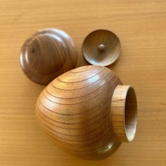 欅の茶筒の画像