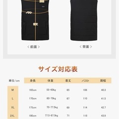 (本日の取引は割引あり)電熱ベスト ヒーターベストの画像