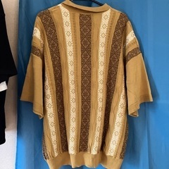 rageblue メンズサマーニット　ベージュ　Lサイズの画像