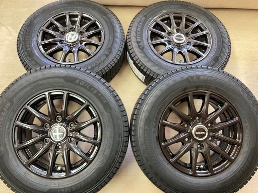 NV350キャラバン用スタッドレスタイヤホイール4本セット！ミシュラン新品 2024年製造 195/80R15付き