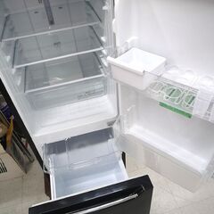 冷蔵庫 150L 2021年製 Hisense HR-D15CB ブラック 黒 2ドア キッチン家電 100Lクラス ハイセンス 苫小牧西店の画像