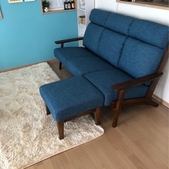 北欧デザイン 3人掛けソファー