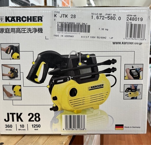 ケルヒャー 高圧洗浄機 JTK28【リサイルマート下関店】 ケルヒャー 高圧洗浄機 JTK28【リサイルマート下関店】